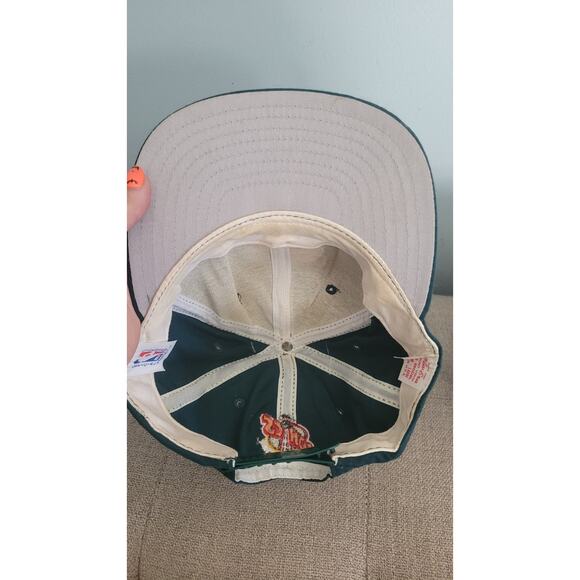 Vintage 90s New Era Seattle SuperSonics Hat Teal Snapback NWT Made in USA NBA... - Picture 9 of 16